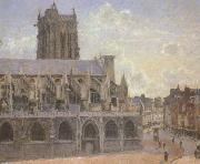 Camille Pissaro The Church of St.Jacques at Dieppe (san08) oil painting